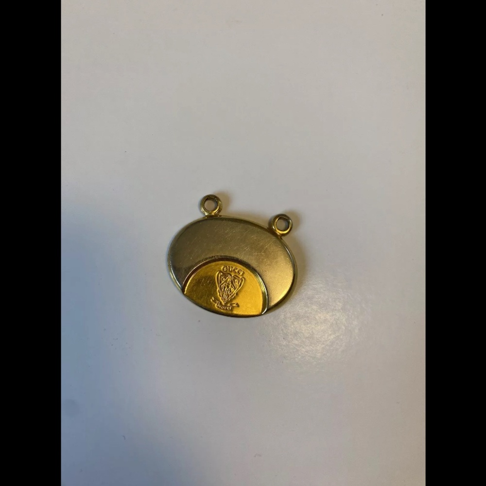 Vintage GUCCI CENTENNIAL ANNIVERSARY OF THE FOUNDER KEYCHAIN REPLACEMENT PIECE - Picture 6 of 10